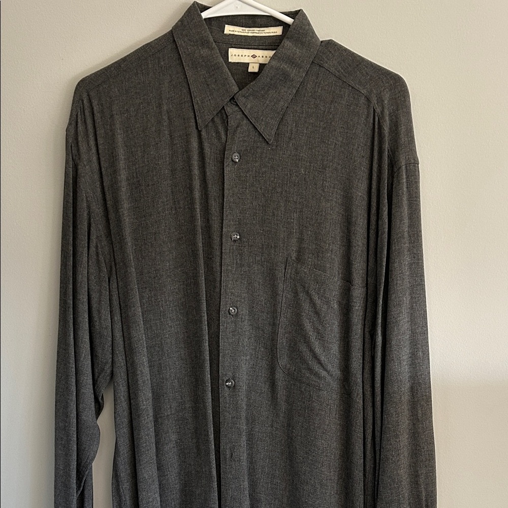 Joseph Abboud Dark Gray Button-Down Shirt